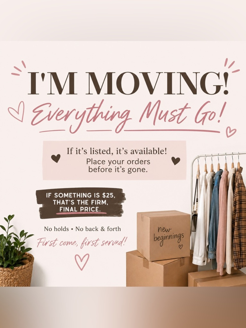 Moving Sale!!!